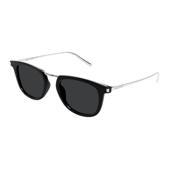 NEW SL753 001 SAINT LAURENT SUNGLASSES ROUND BLACK WOMEN EYEWEAR - Picture 1 of 5